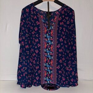 ✨Floral Blue and Pink Women's Top✨